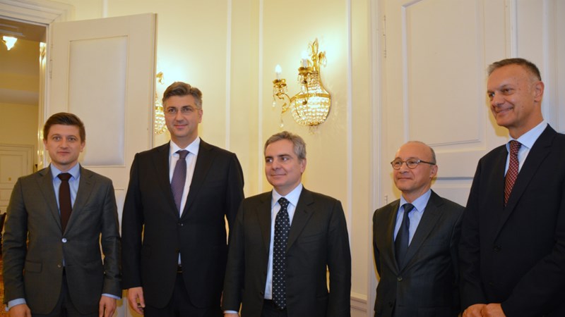 Predsjednik Vlade Plenković s potpredsjednikom EIB-a 